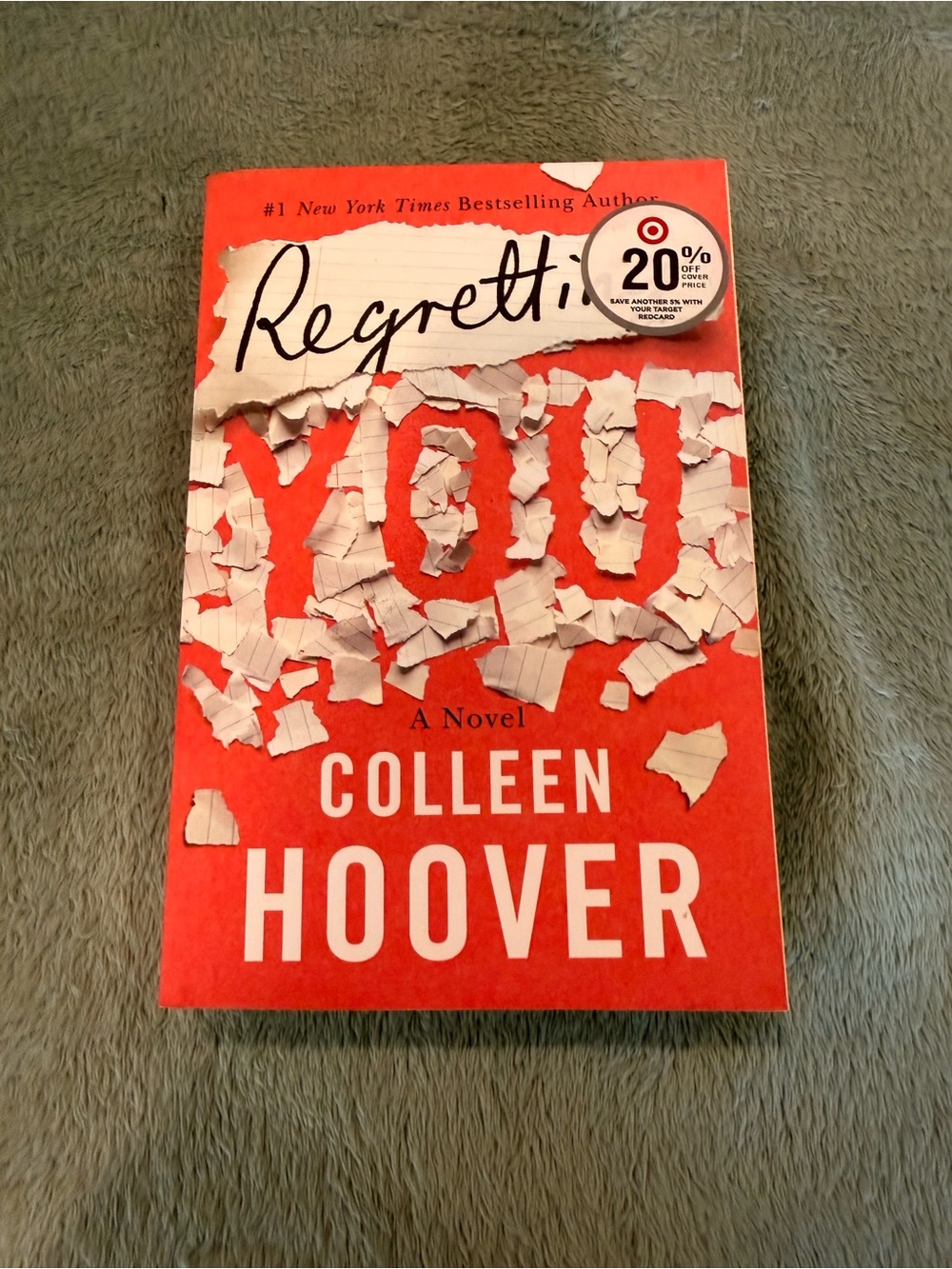 Regretting You by Colleen Hoover 2019 Paperback Romance Novel ISBN 9781542016421